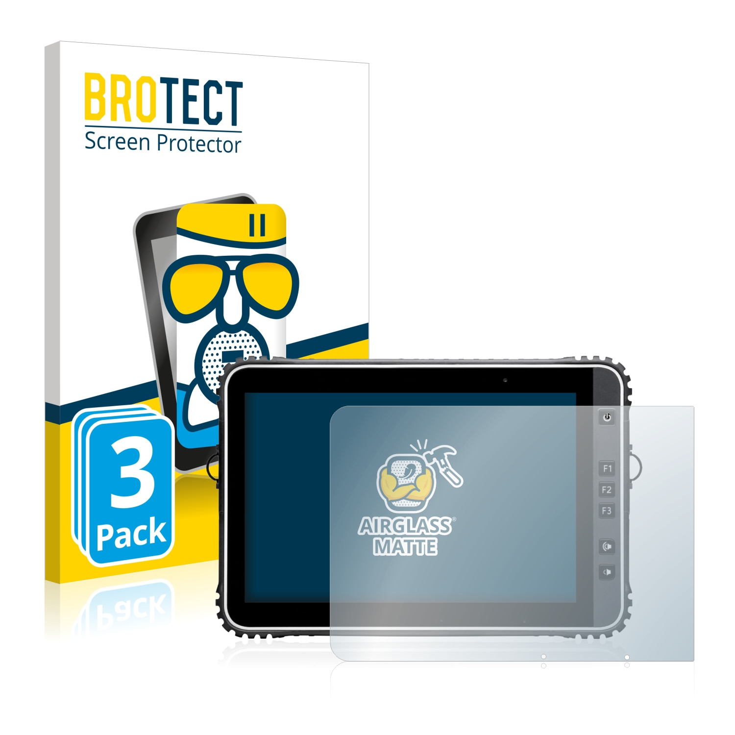 BROTECT 3x Airglass Handheld Schutzfolie(für RT10) Algiz matte