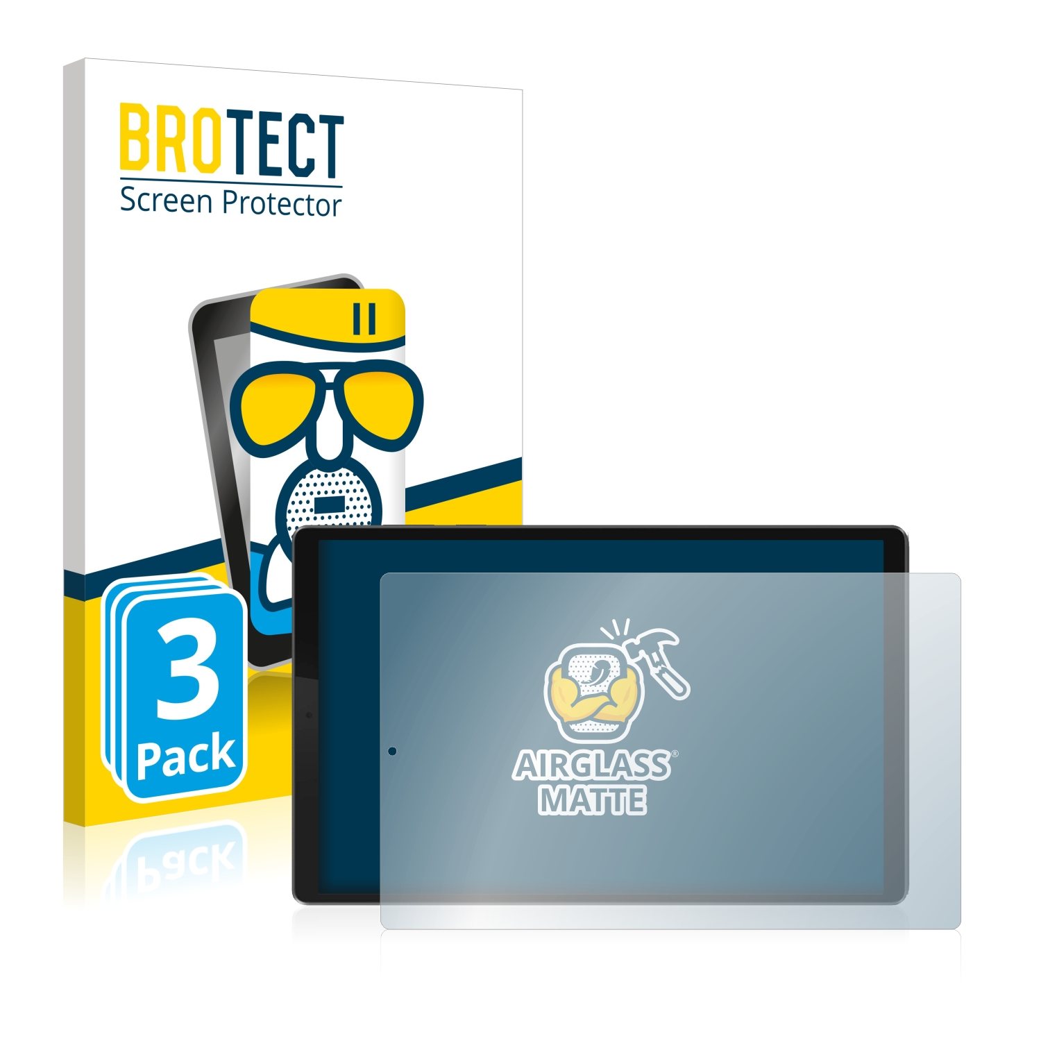 BROTECT 3x Airglass matte HD) Schutzfolie(für Tab Lenovo Smart M10