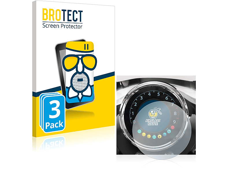 BROTECT 3x Airglass matte Schutzfolie(für Moto Guzzi California 1400 Touring)