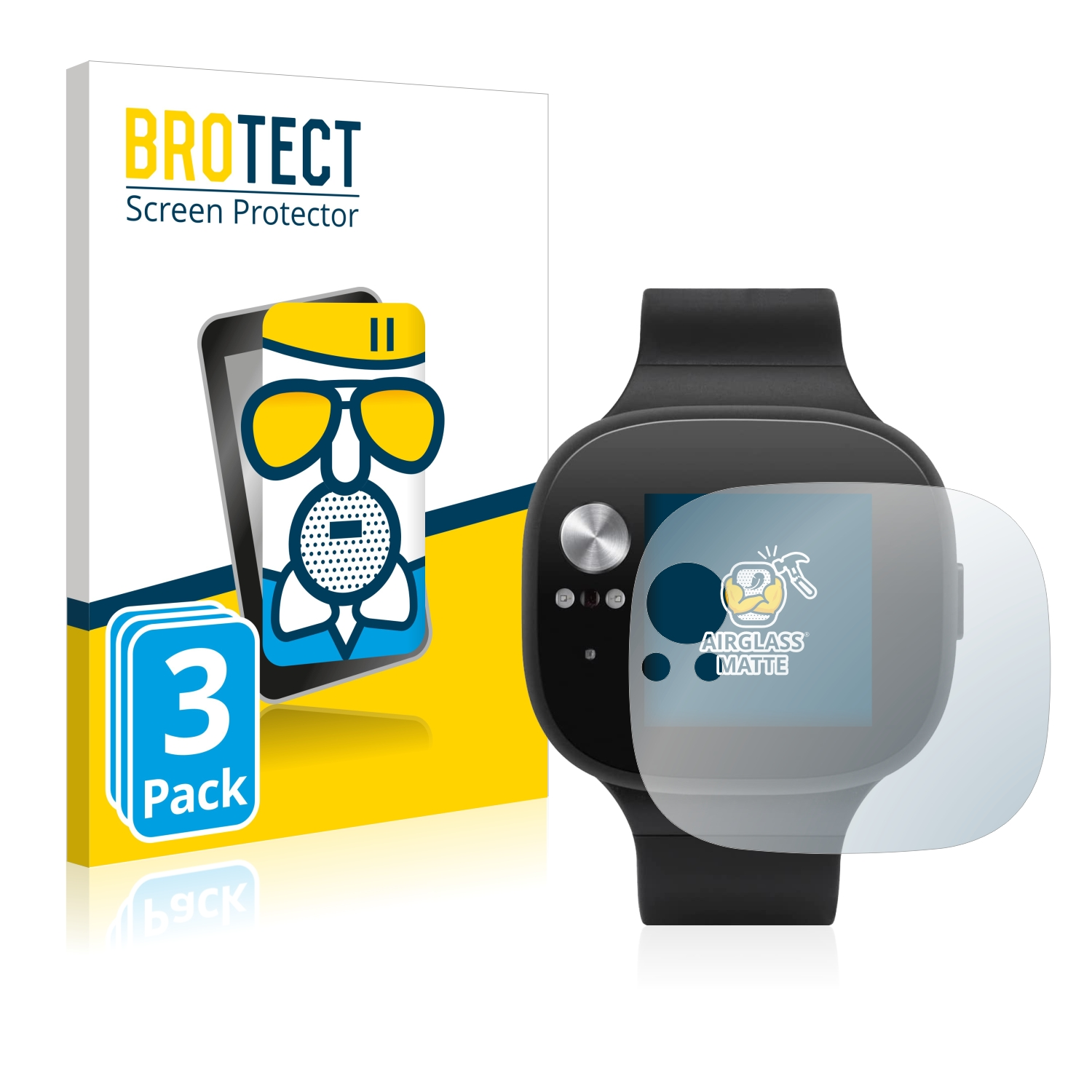 BROTECT 3x Airglass matte Vivowatch Schutzfolie(für ASUS BP)
