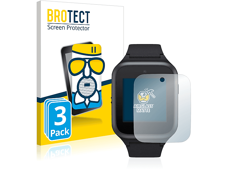 BROTECT 3x Airglass matte Watch Family Schutzfolie(für TCL MT40S) Movetime