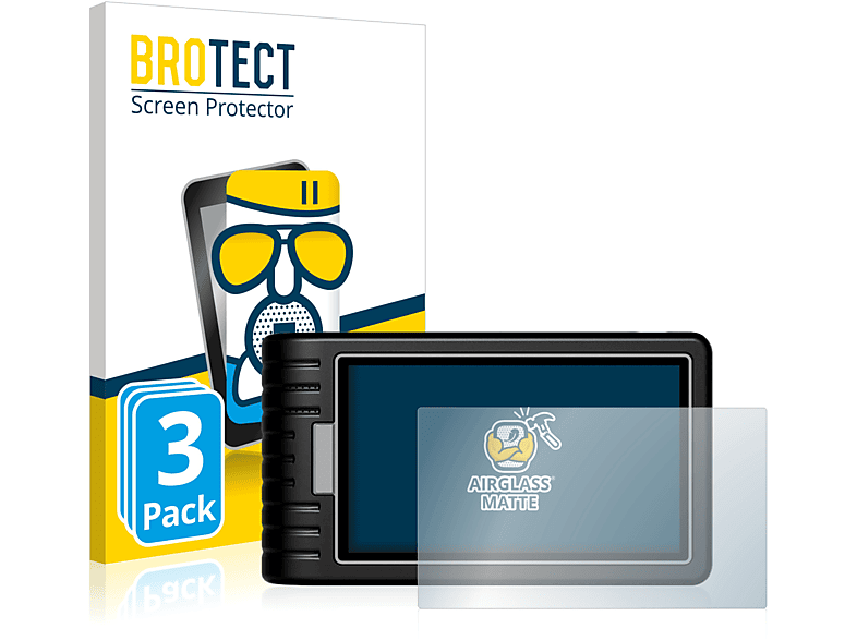 BROTECT 3x Schutzfolie(für Topdon matte Airglass ArtiDiag800 BT)