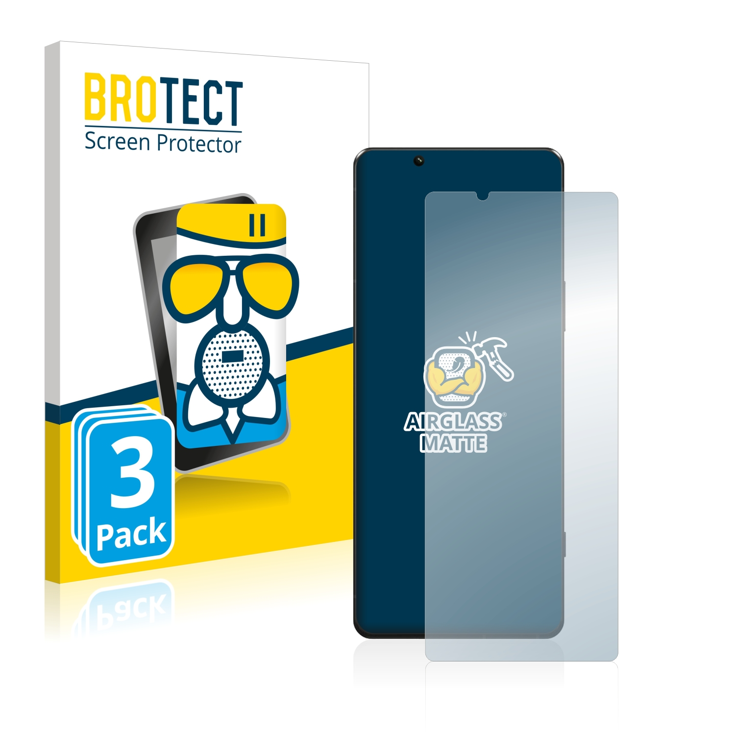 BROTECT 3x Xperia matte Airglass Schutzfolie(für Sony IV) 5