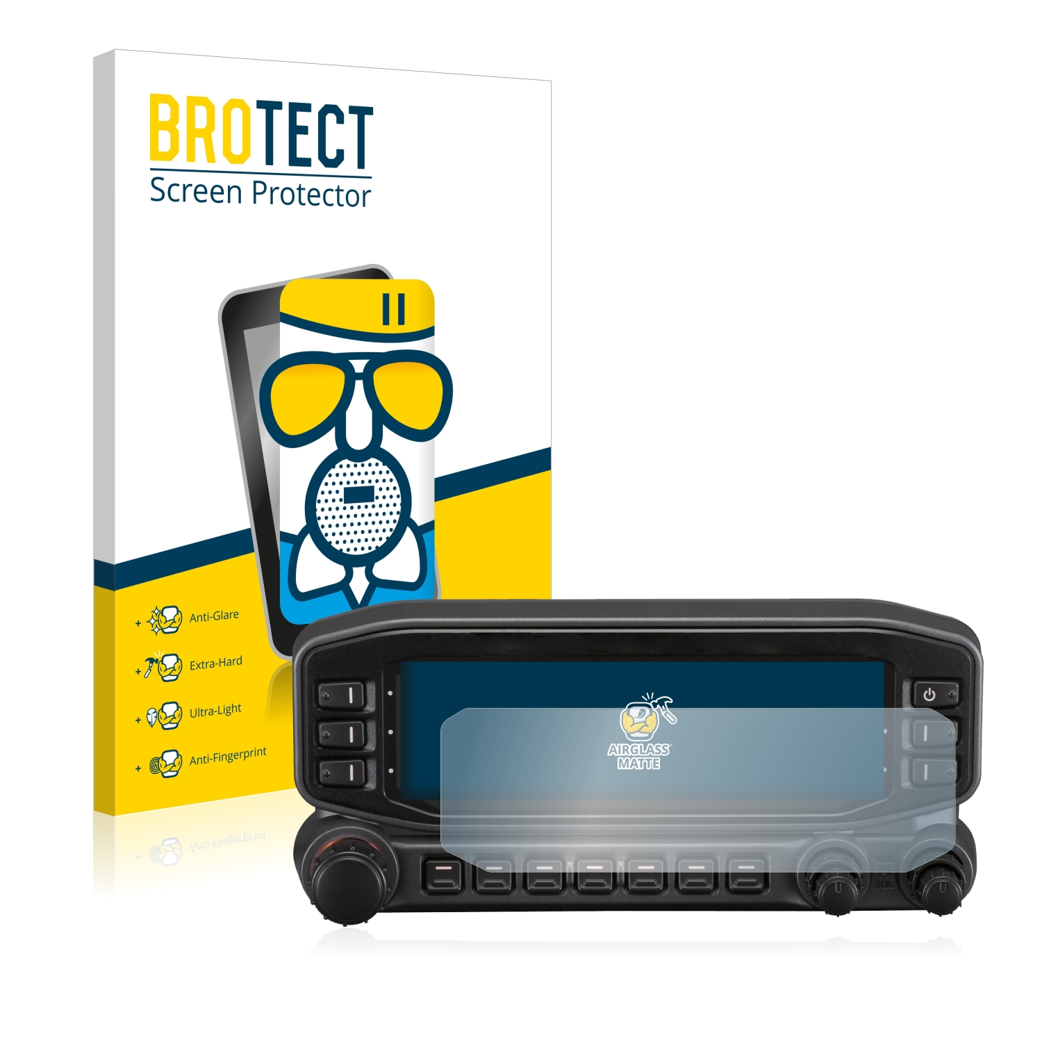 BROTECT Airglass matte Kenwood TM-D710G) Schutzfolie(für