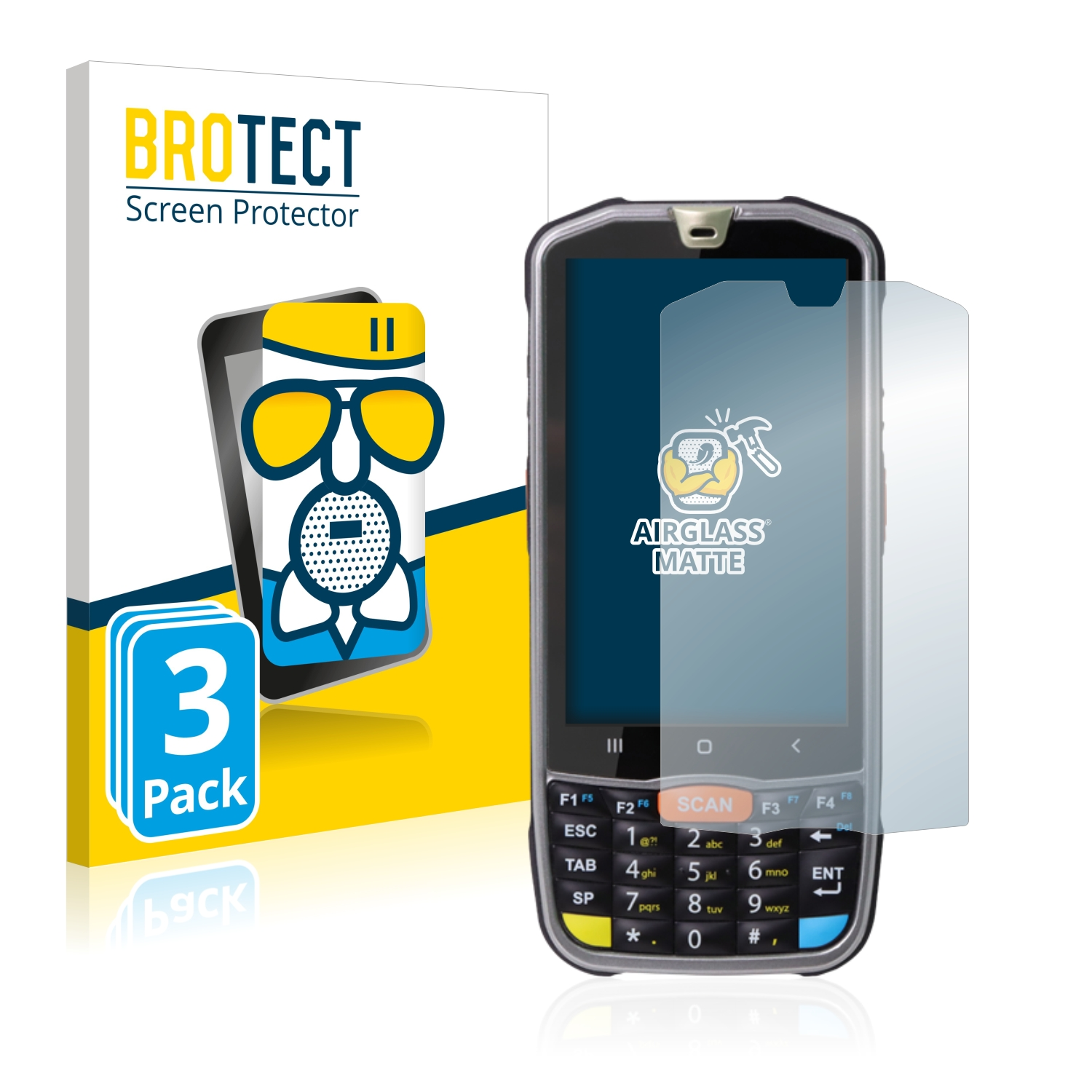 PM67) 3x BROTECT Point matte Mobile Airglass Schutzfolie(für