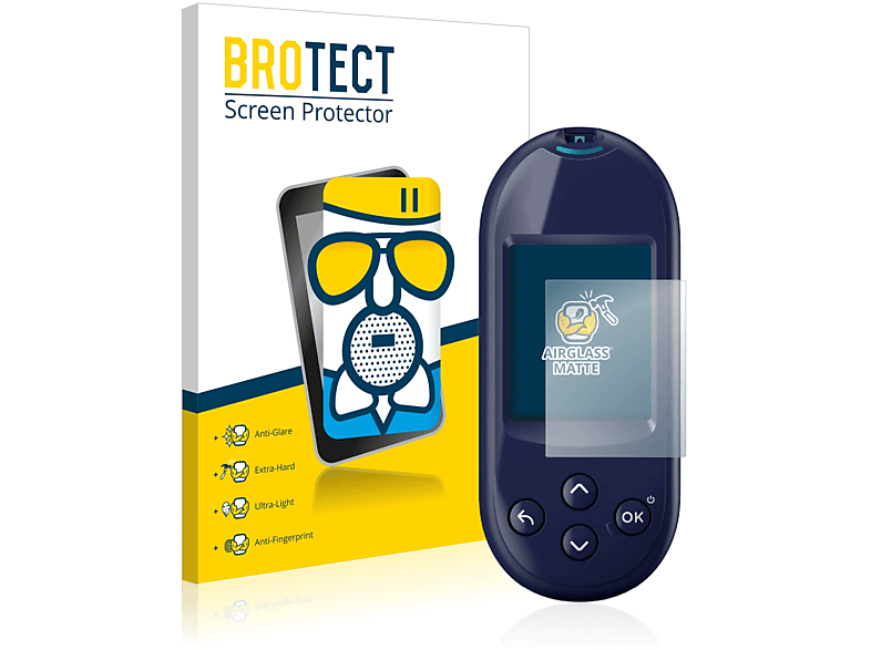 BROTECT Airglass Reflect) Schutzfolie(für Plus Ultra matte OneTouch LifeScan