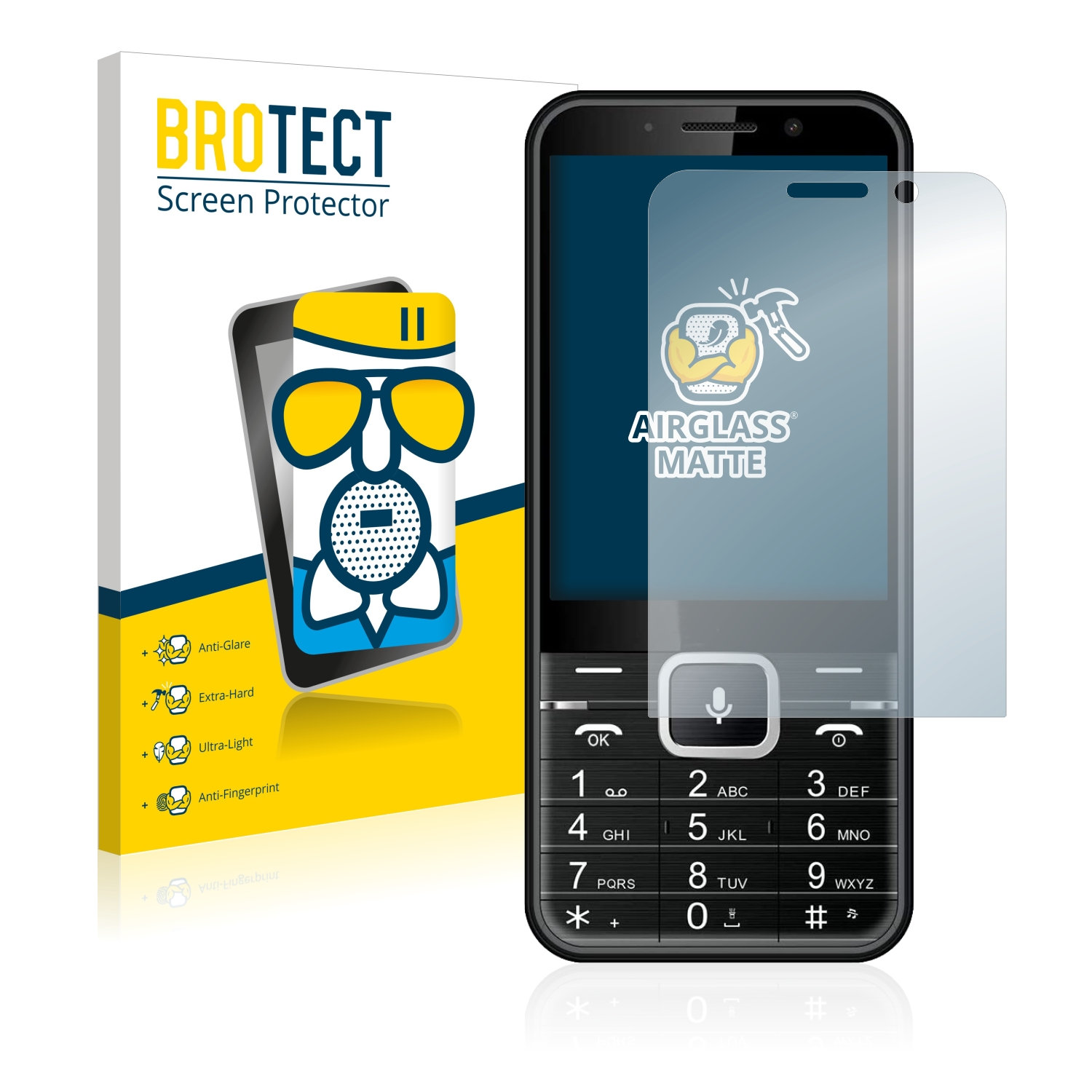 BROTECT Airglass matte Schutzfolie(für Up myPhone Smart)