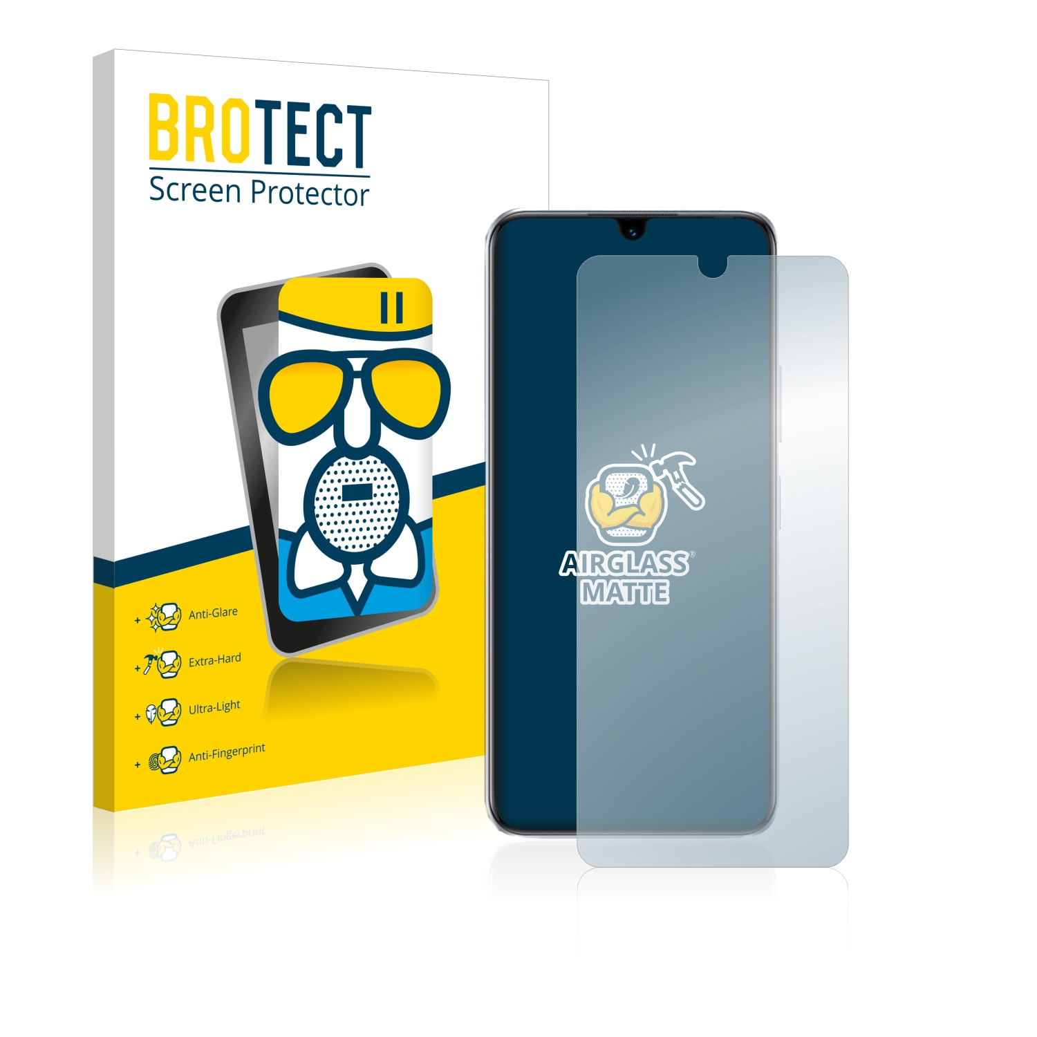 BROTECT Airglass Pro Note 12 matte Infinix 5G) Schutzfolie(für