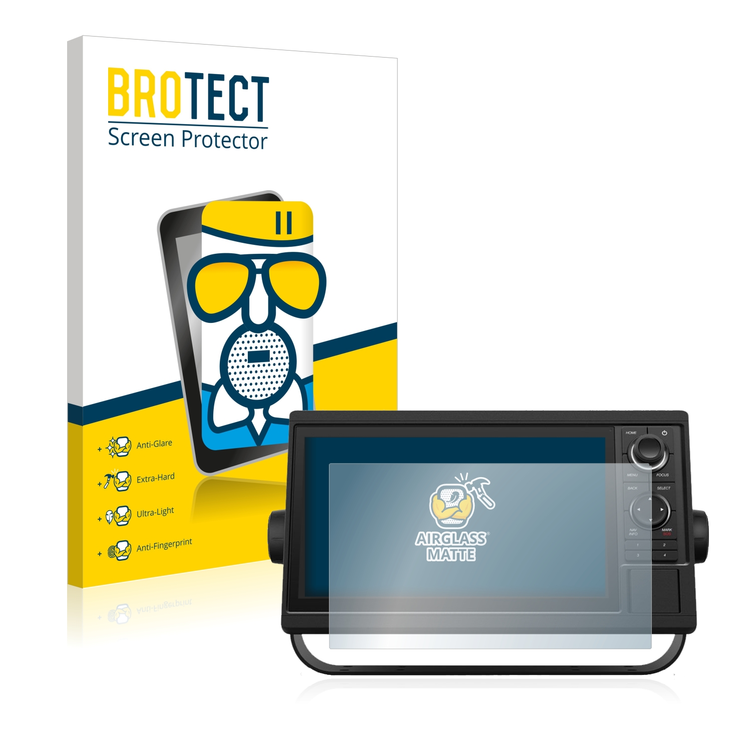BROTECT Airglass matte Garmin 1022xsv) Schutzfolie(für GPSMAP