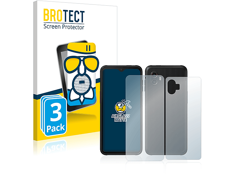 BROTECT 3x Airglass matte Schutzfolie(für Samsung Galaxy Xcover 6 Pro)