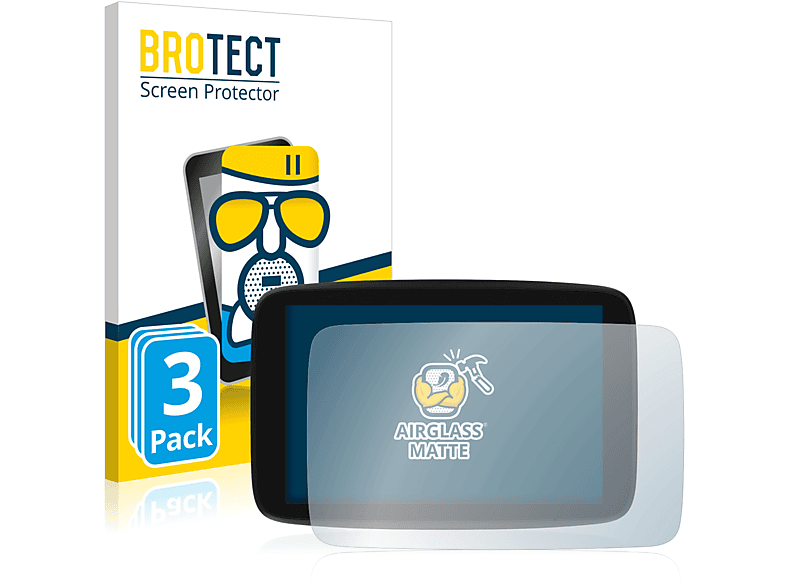 BROTECT 3x Schutzfolie(für Airglass matte Exclusive) GO TomTom