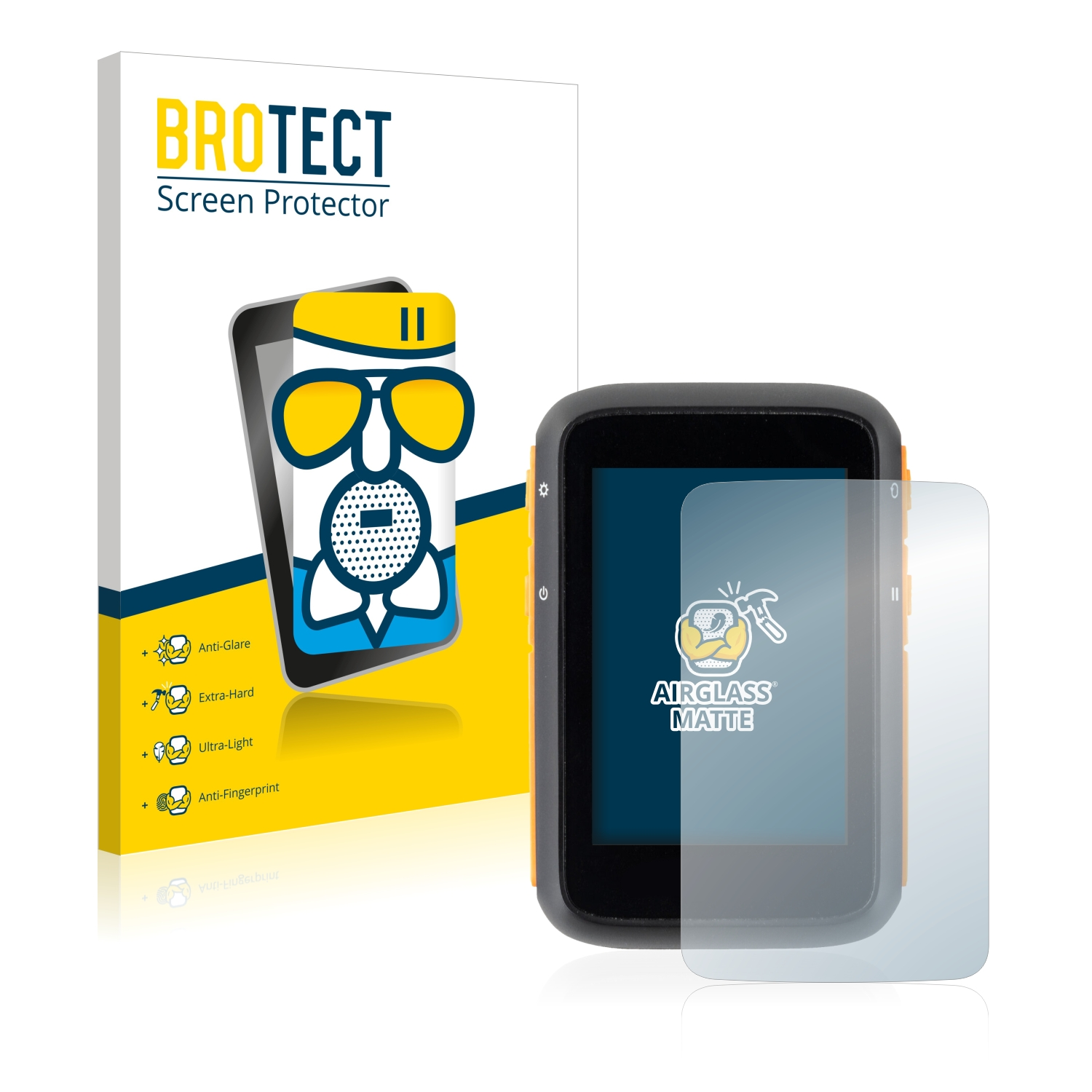BROTECT Airglass matte Schutzfolie(für GPS-Fahrradcomputer) provelo