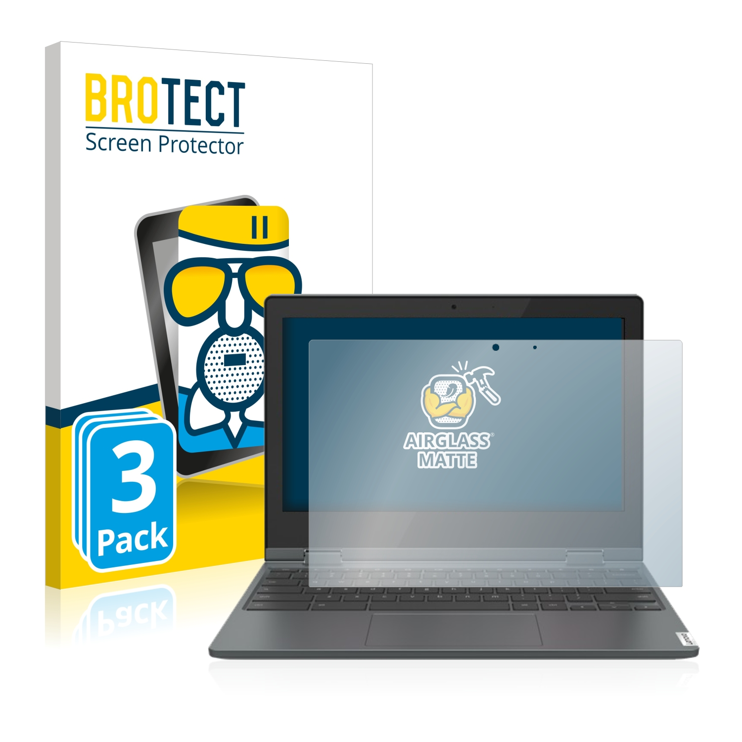 BROTECT 11IGL05) Schutzfolie(für Chromebook 3 Lenovo 3x Airglass matte Flex IdeaPad
