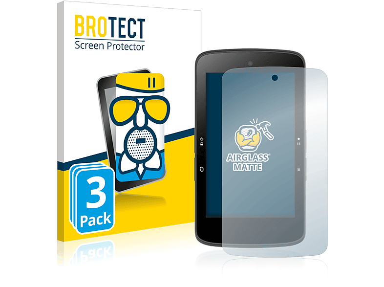 BROTECT 3x Airglass matte Schutzfolie(für Bryton Rider S800) | Navi-Taschen & -Schutzfolien