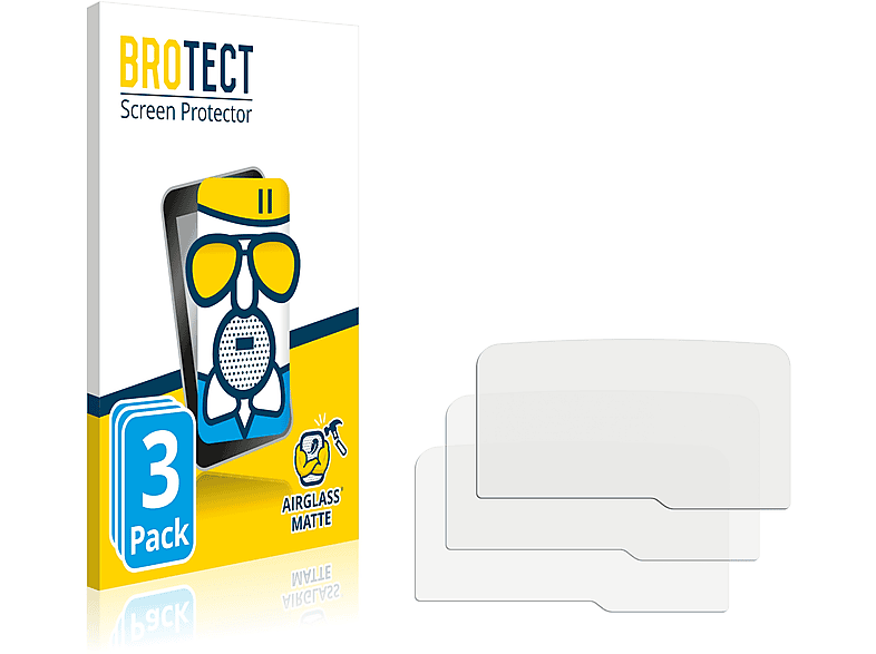 BROTECT 3x Airglass matte Schutzfolie(für Flymaster Live DS)