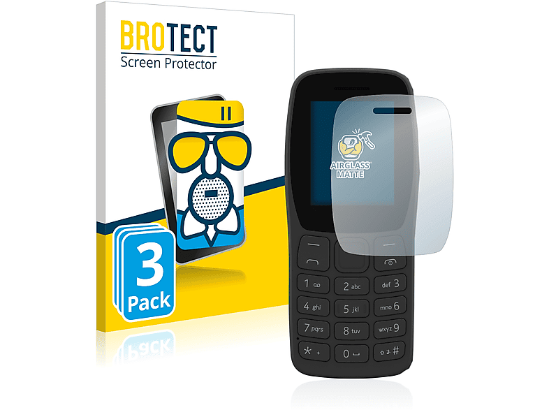 BROTECT 3x matte 105 Airglass Schutzfolie(für Nokia 2022)