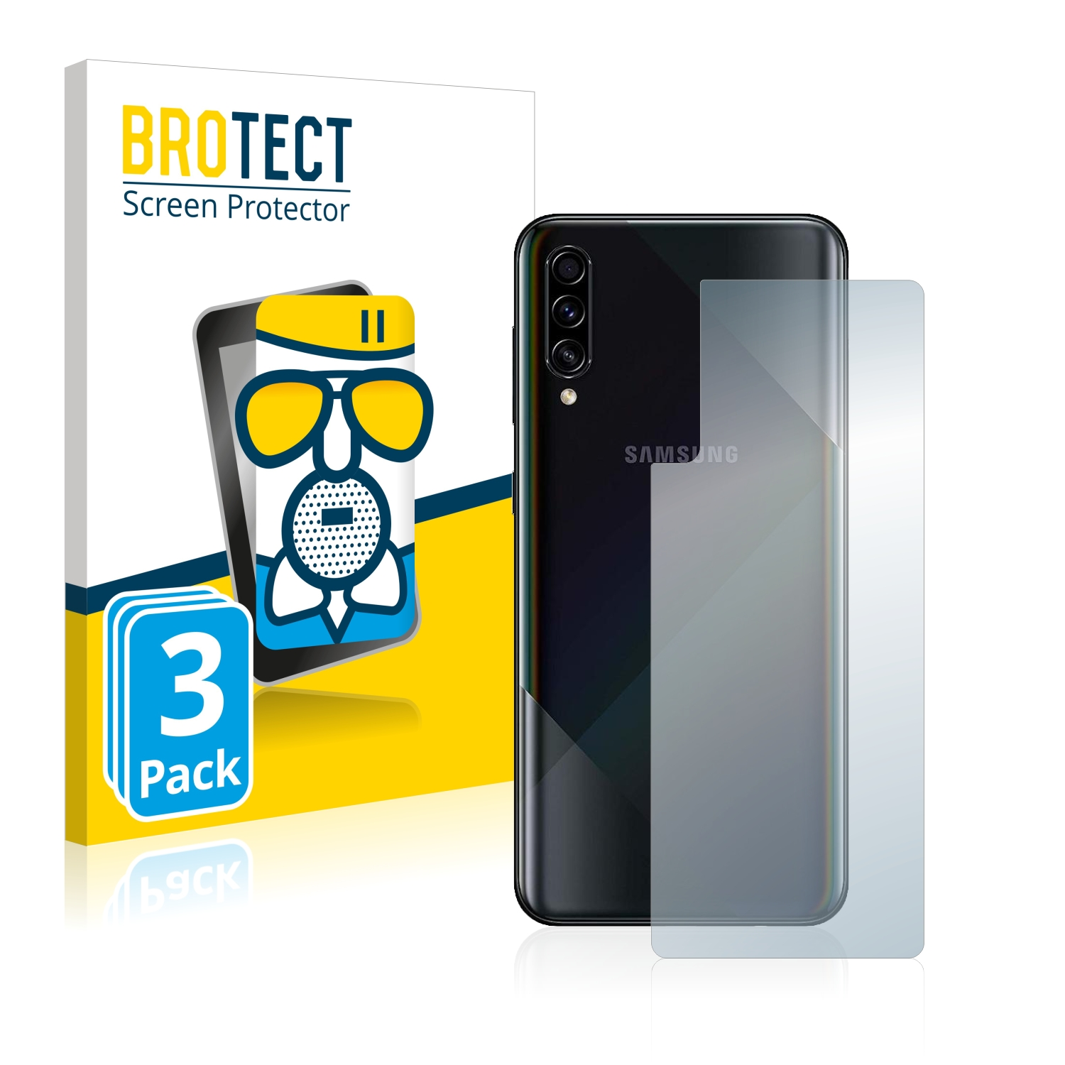 BROTECT 3x Airglass matte Schutzfolie(für Samsung Galaxy A50s)