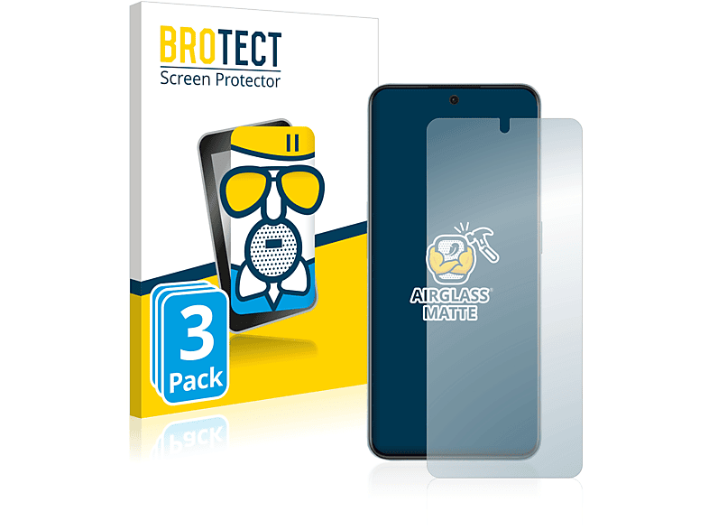 BROTECT 3x Airglass matte OnePlus Schutzfolie(für 10R)
