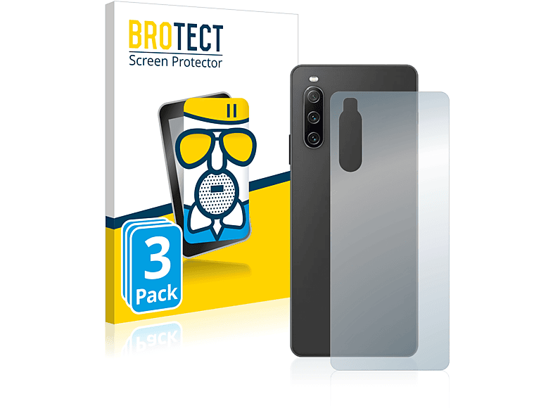 BROTECT 3x Airglass matte Schutzfolie(für Sony Xperia 10 IV)