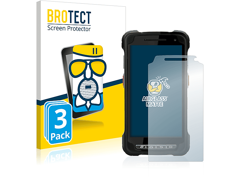 BROTECT 3x Airglass matte Schutzfolie(für Point Mobile PM80)
