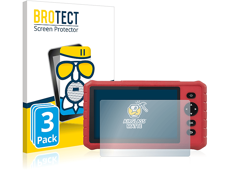 BROTECT 3x Airglass MOT III) Launch Creader matte Professional Schutzfolie(für