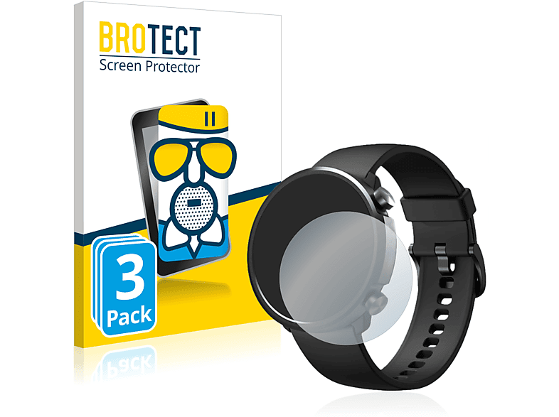BROTECT 3x Airglass matte Schutzfolie(für Xiaomi Mibro A1) | Smartwatch Schutzfolien & Gläser