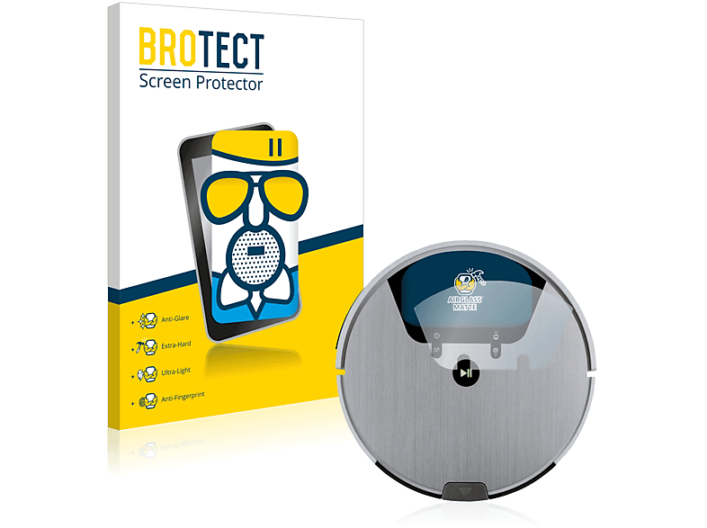 BROTECT Airglass matte Schutzfolie(für SilverCrest Saugroboter SSRA1)