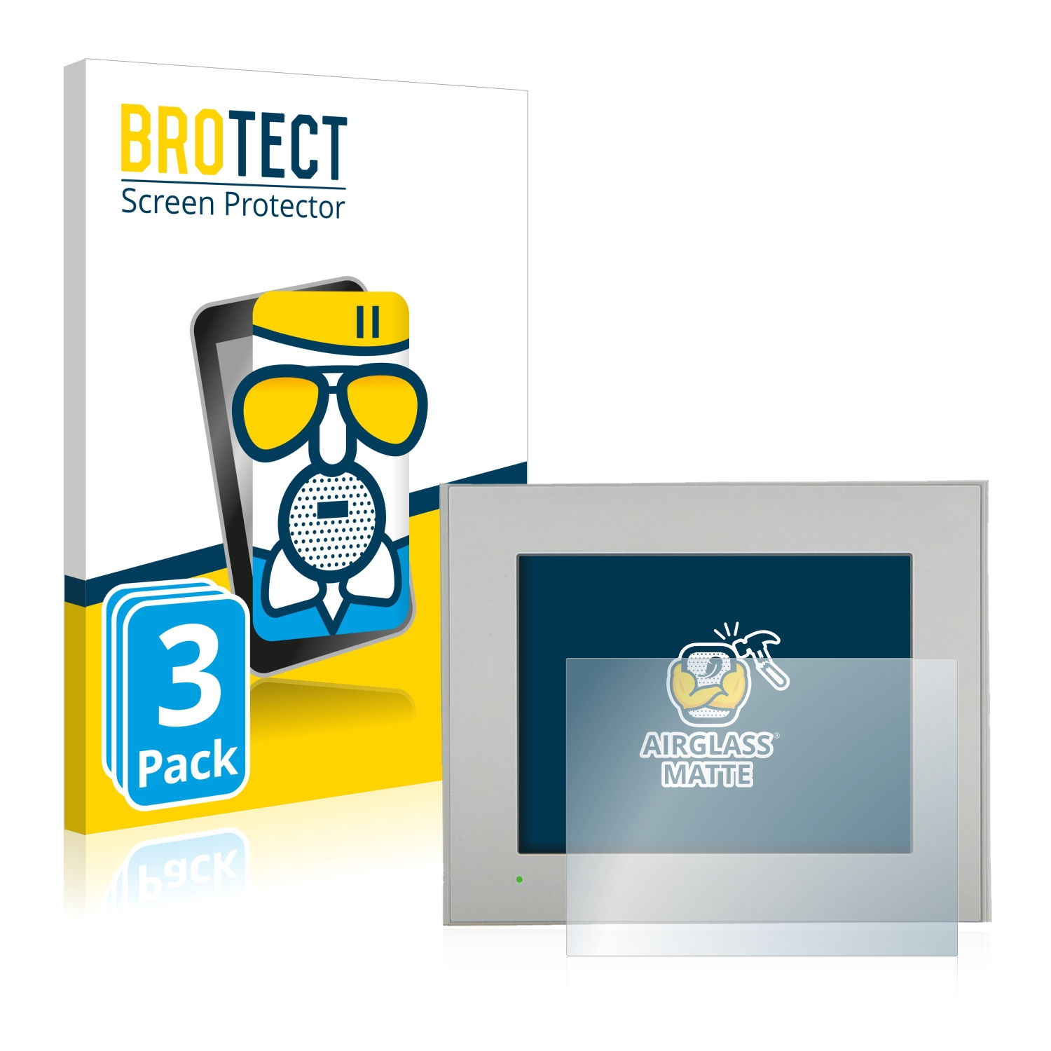 BROTECT 3x Airglass matte Schutzfolie(für GP-4301T) Pro-Face