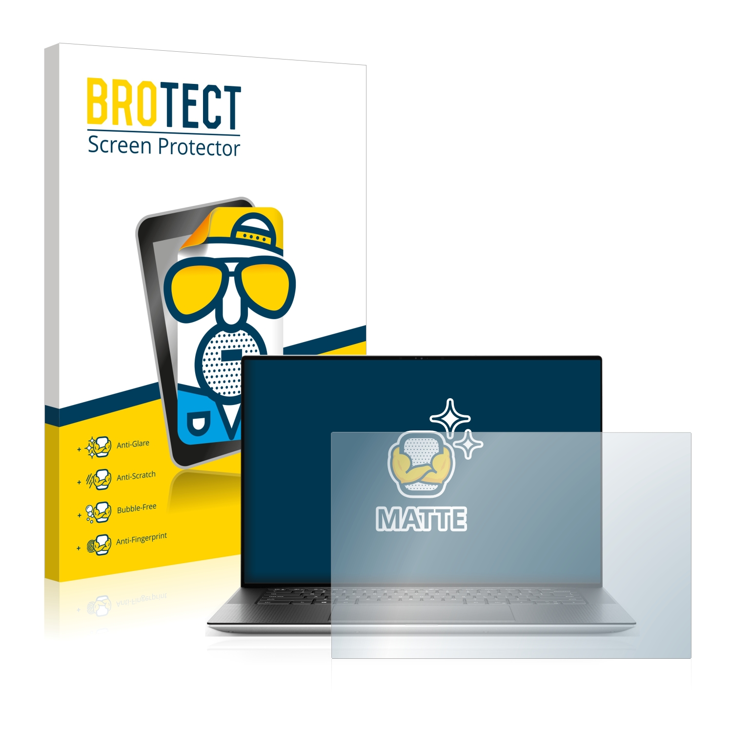 BROTECT matte Schutzfolie(für Dell XPS 15 9520 Non-Touch)