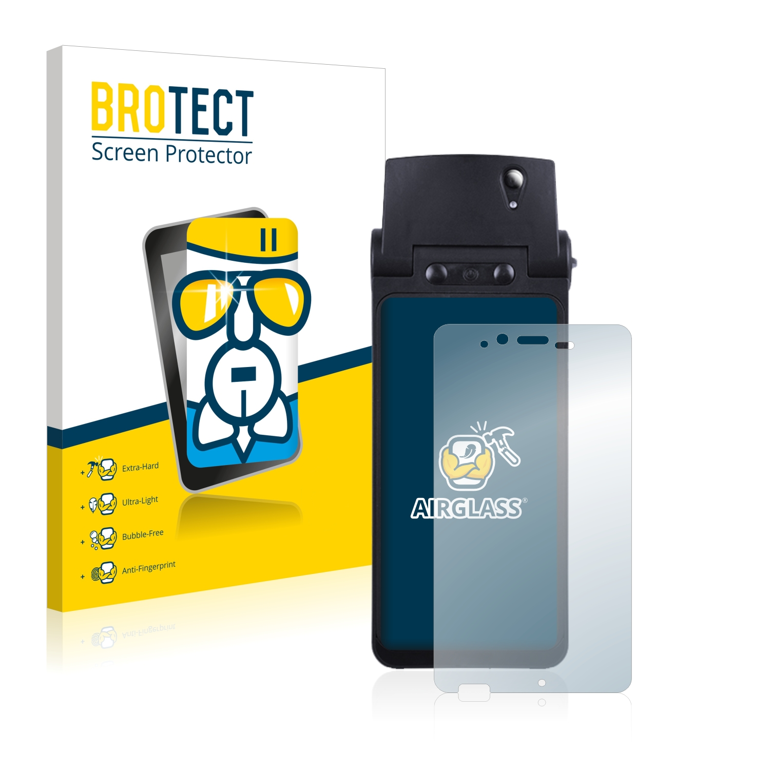 Airglass A6) Tab Pokini BROTECT klare Schutzfolie(für