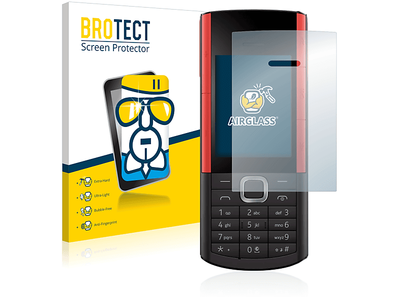 BROTECT Airglass klare Schutzfolie(für 5710 XA) Nokia