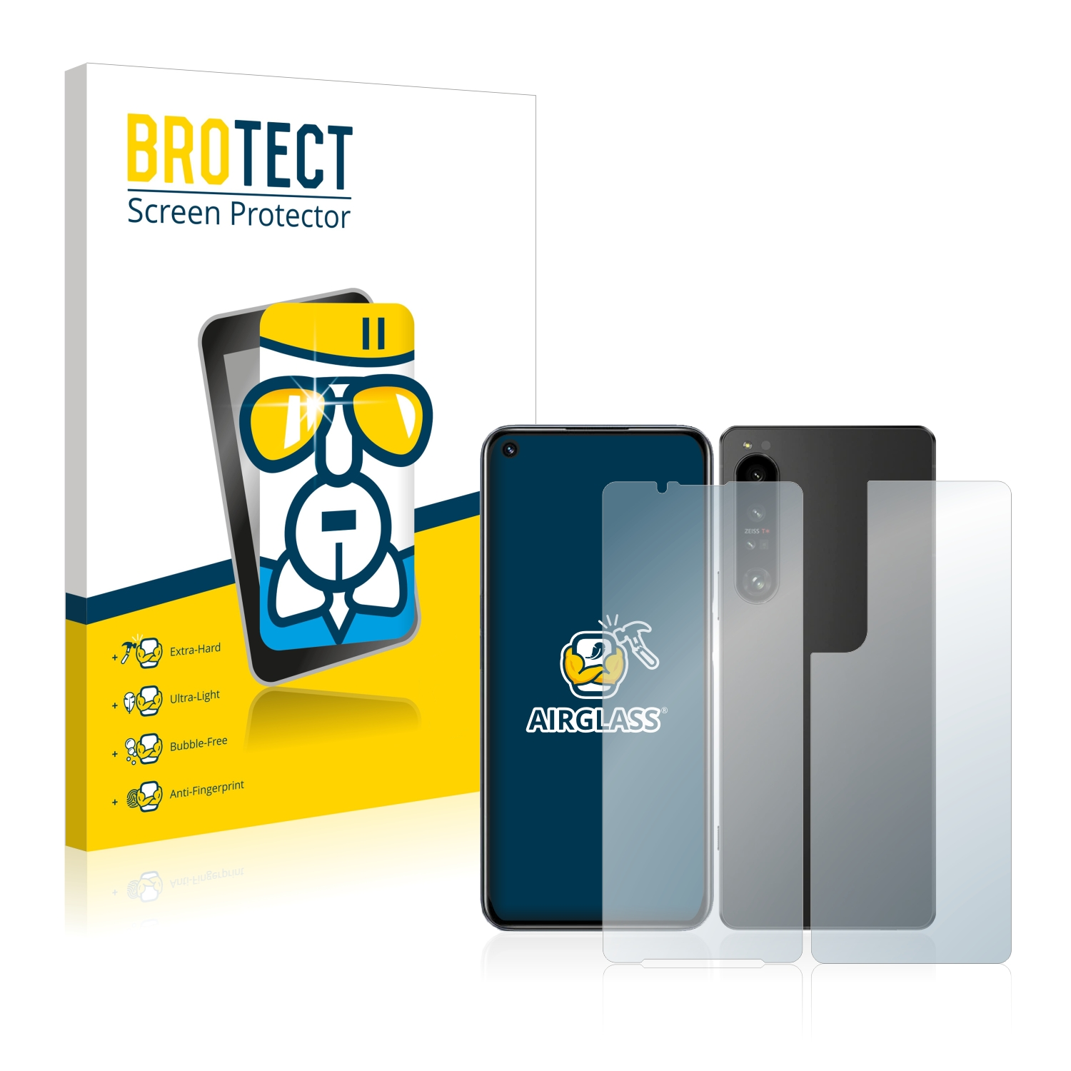 BROTECT Airglass 1 IV Sony Xperia klare (Rückseite)) Schutzfolie(für