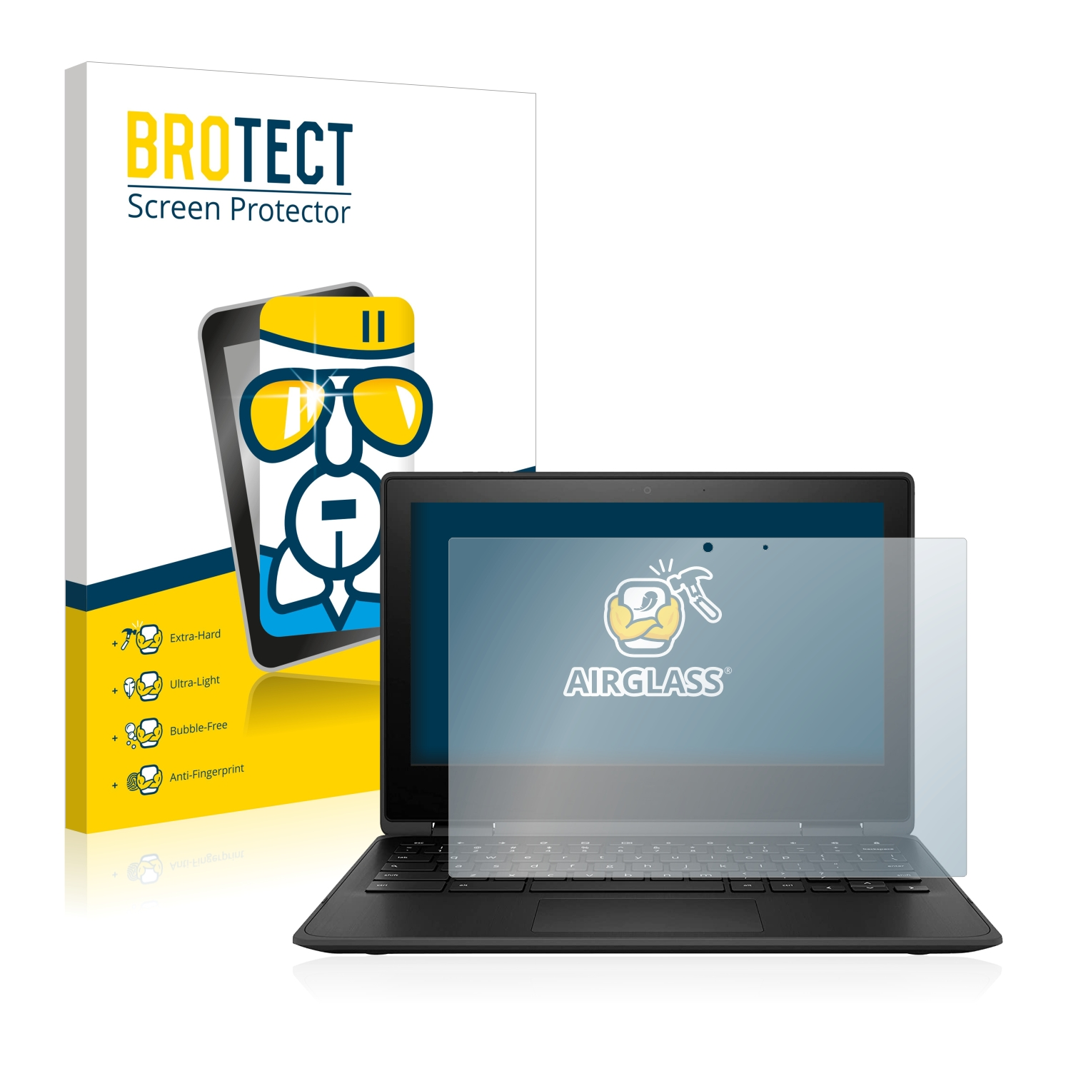 Airglass Schutzfolie(für HP 11 Chromebook BROTECT x360 klare G3)