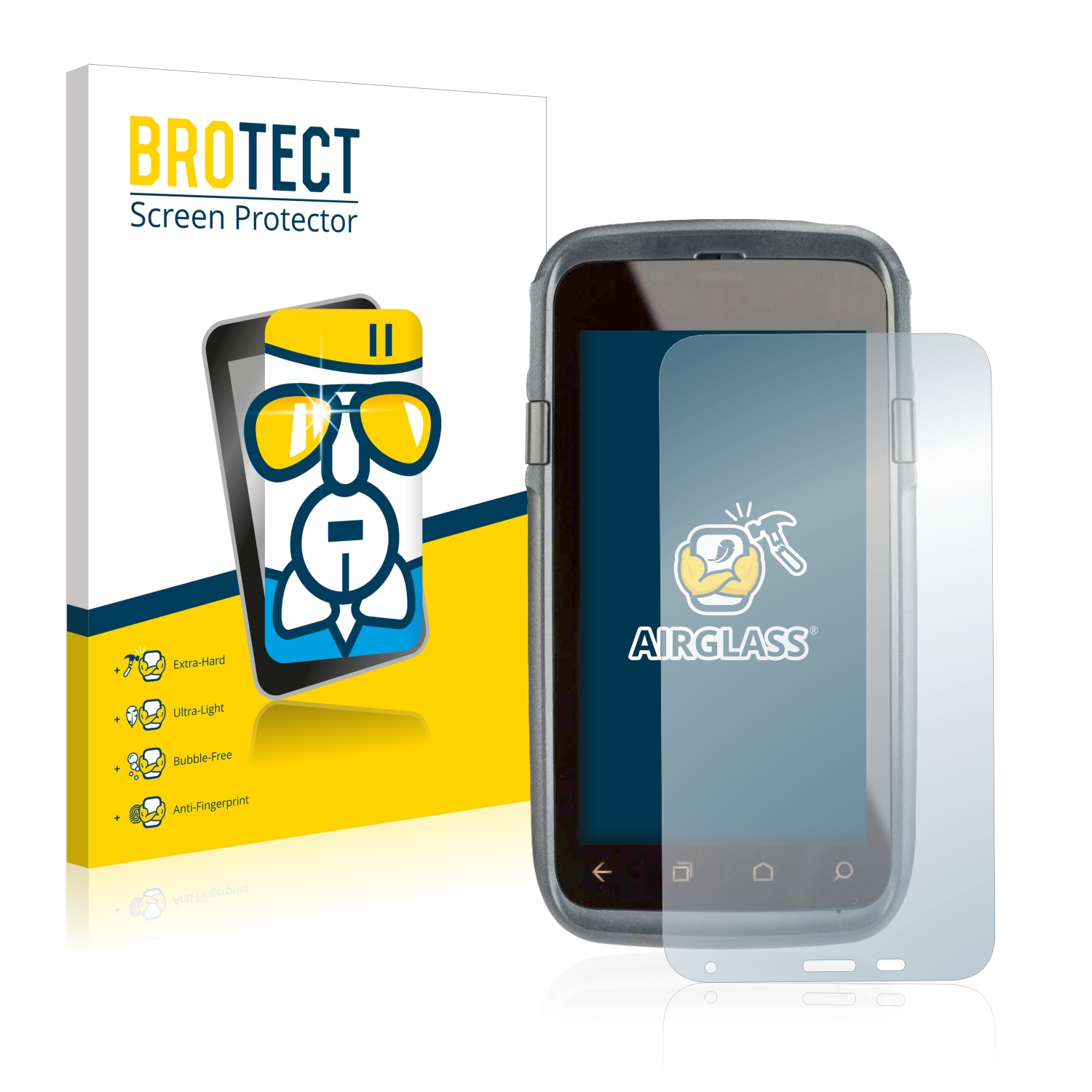 BROTECT Airglass klare XP) Schutzfolie(für CT60 Dolphin Honeywell
