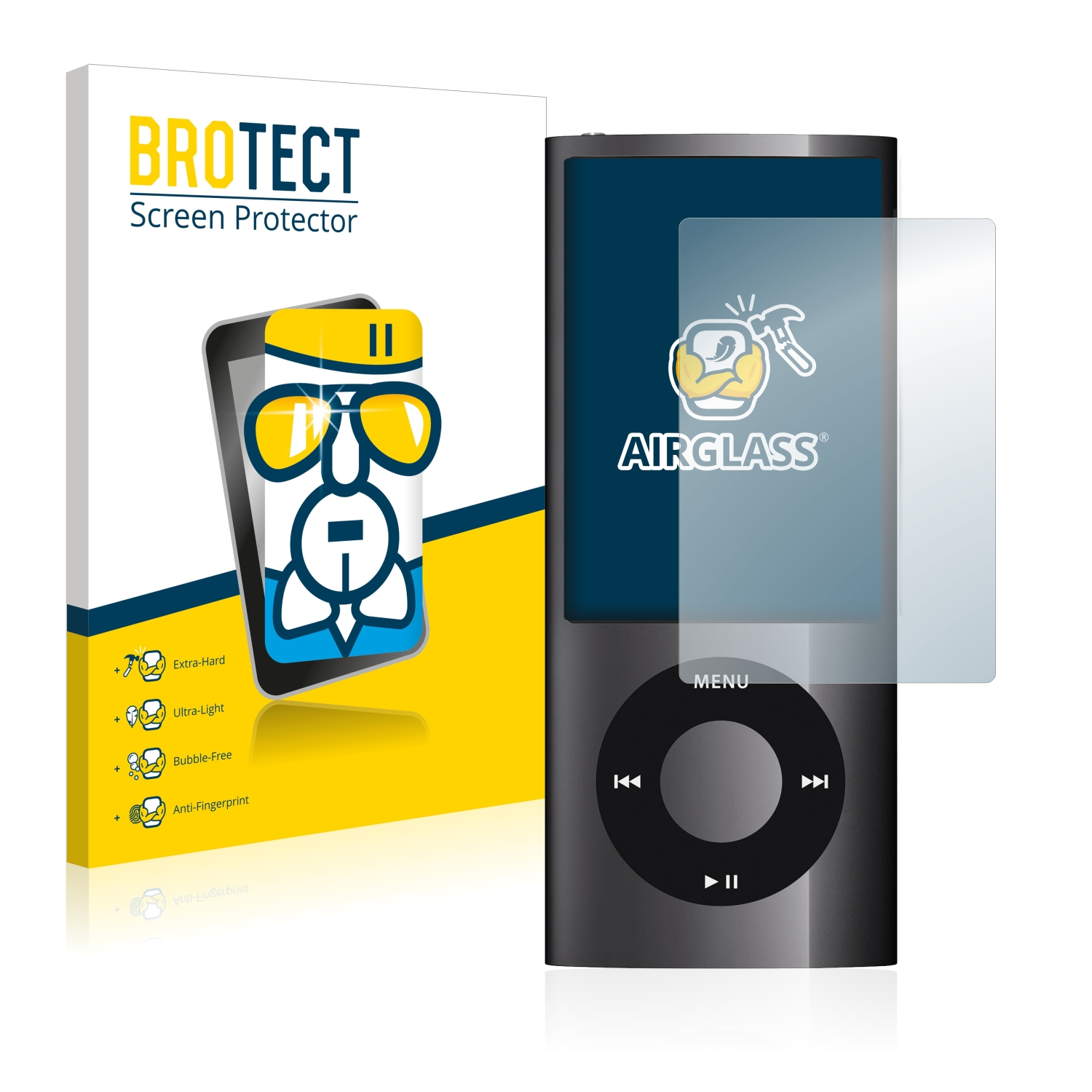 BROTECT Airglass klare Schutzfolie(für nano iPod (5. Gen.)) Apple 2009