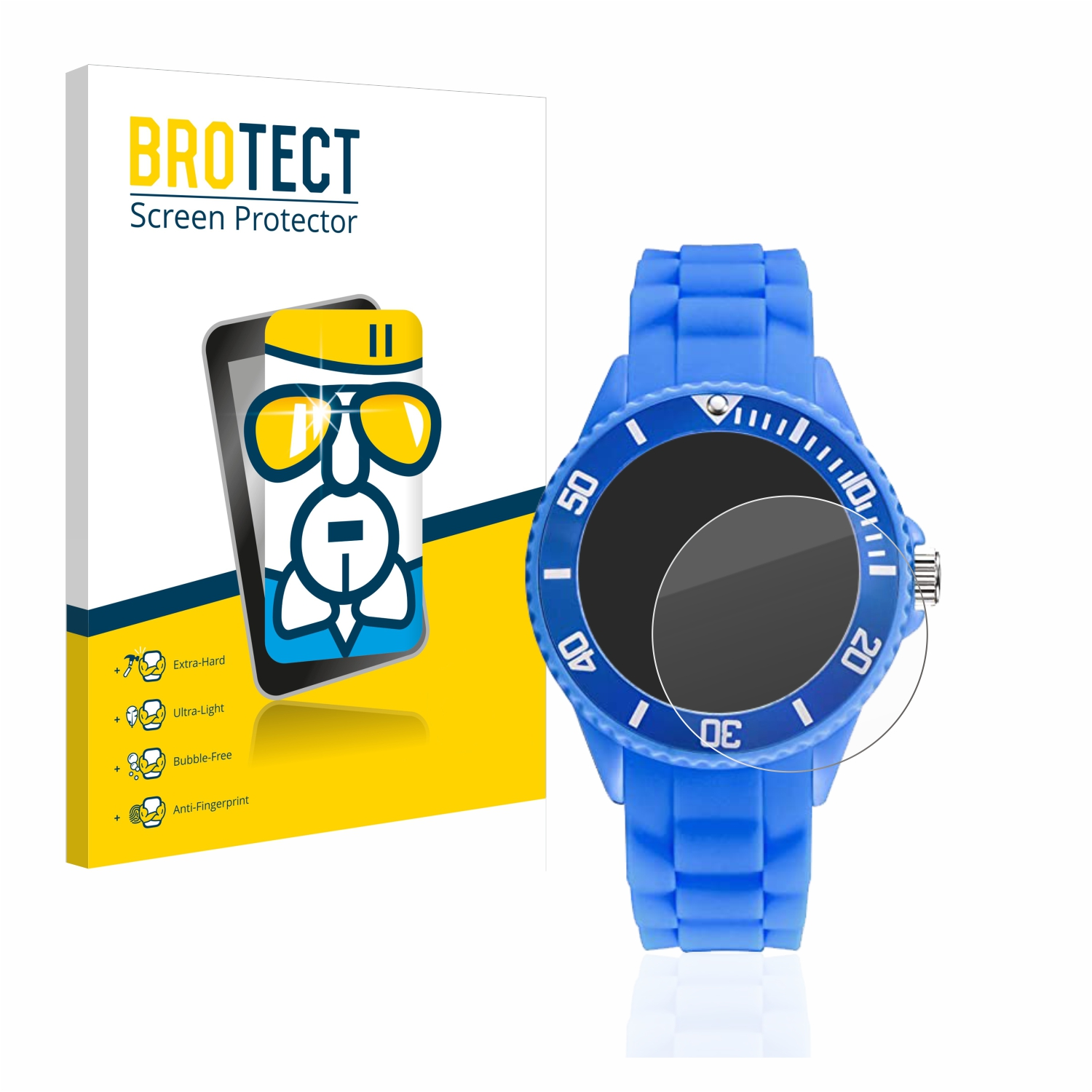 BROTECT Airglass Watch) Schutzfolie(für Alienwork Learning Children´s klare