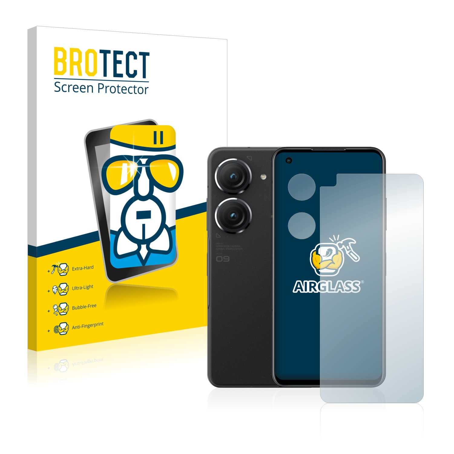 ASUS BROTECT Airglass ZenFone klare Schutzfolie(für 9)