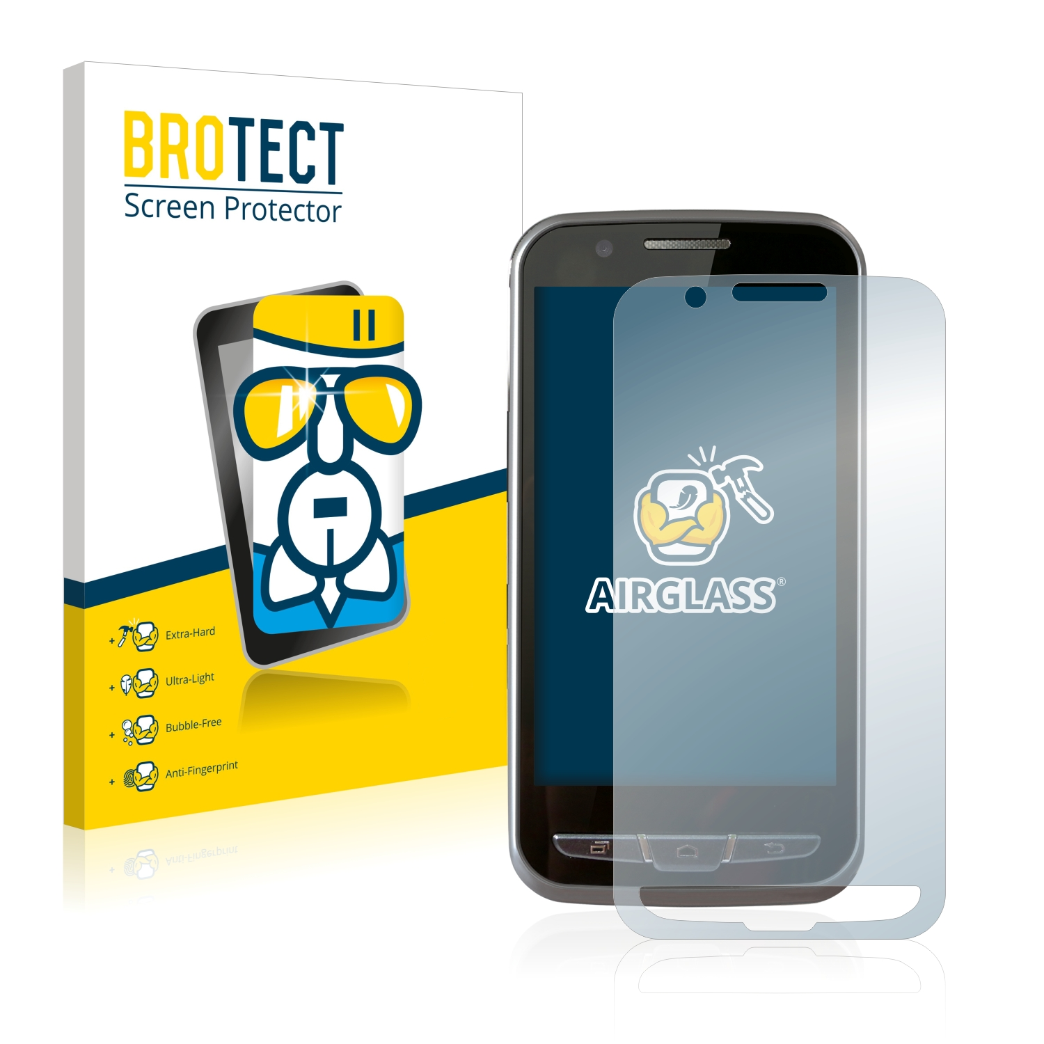 BROTECT Point PM70) klare Airglass Mobile Schutzfolie(für