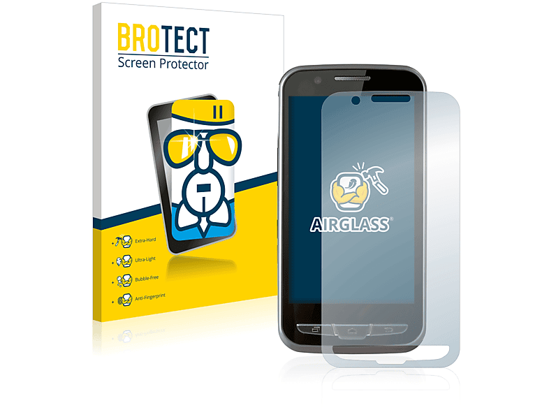 BROTECT Airglass klare Schutzfolie(für Point Mobile PM70)