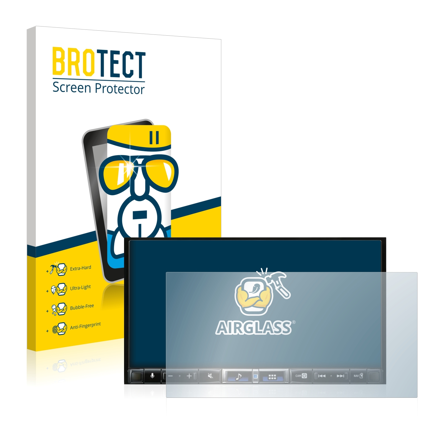 Airglass BROTECT Schutzfolie(für iLX-705D) Alpine klare