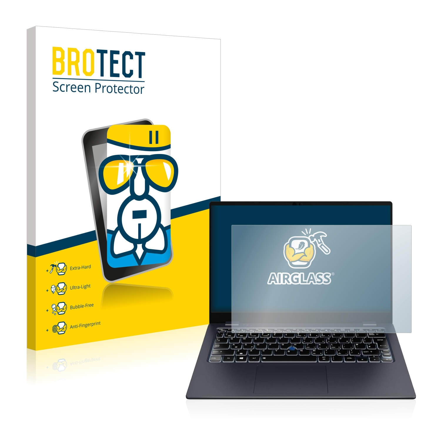 BROTECT Airglass klare Schutzfolie(für X30L-K) Portégé Dynabook