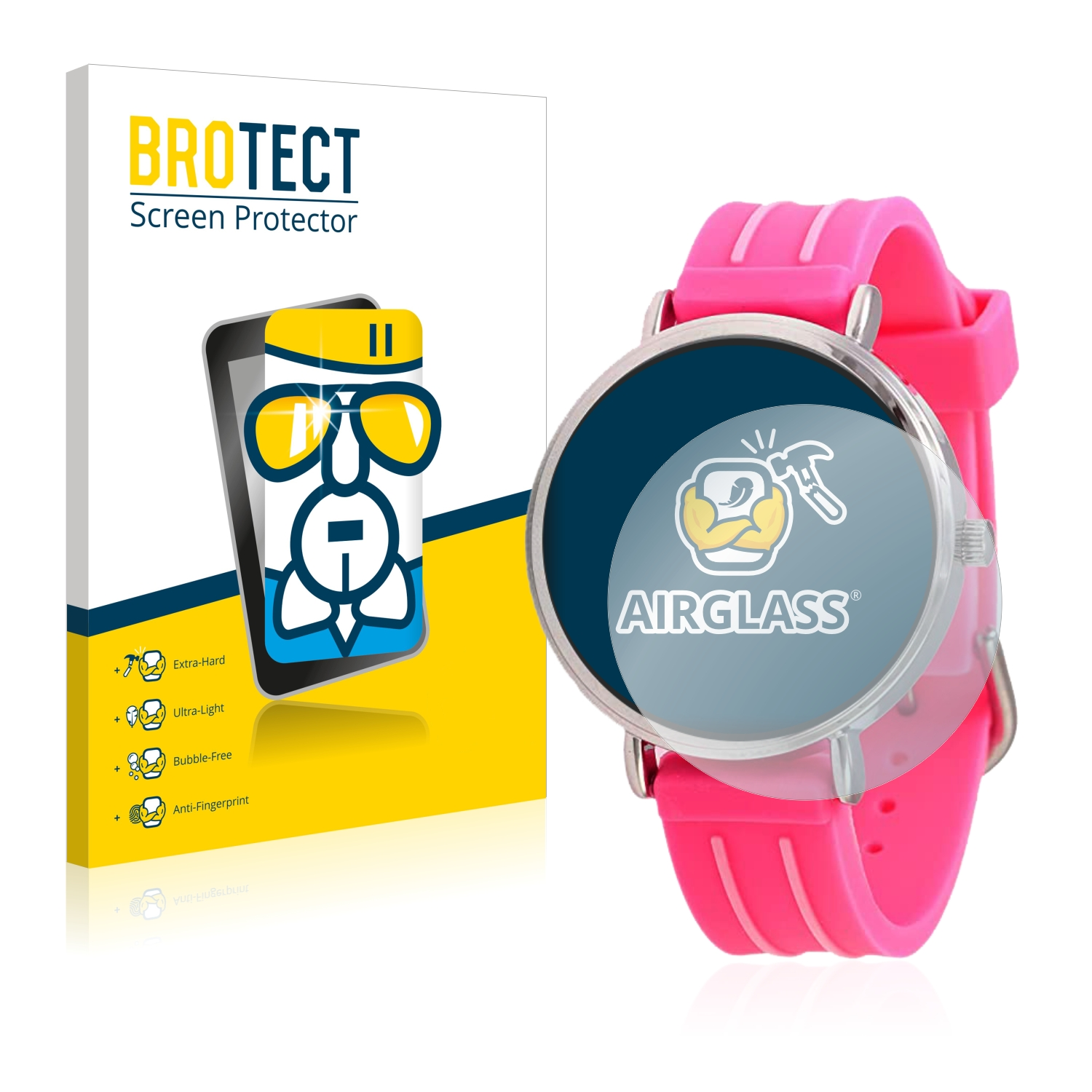 Schutzfolie(für Learning BROTECT Airglass Watch) Children´s Kiddus klare