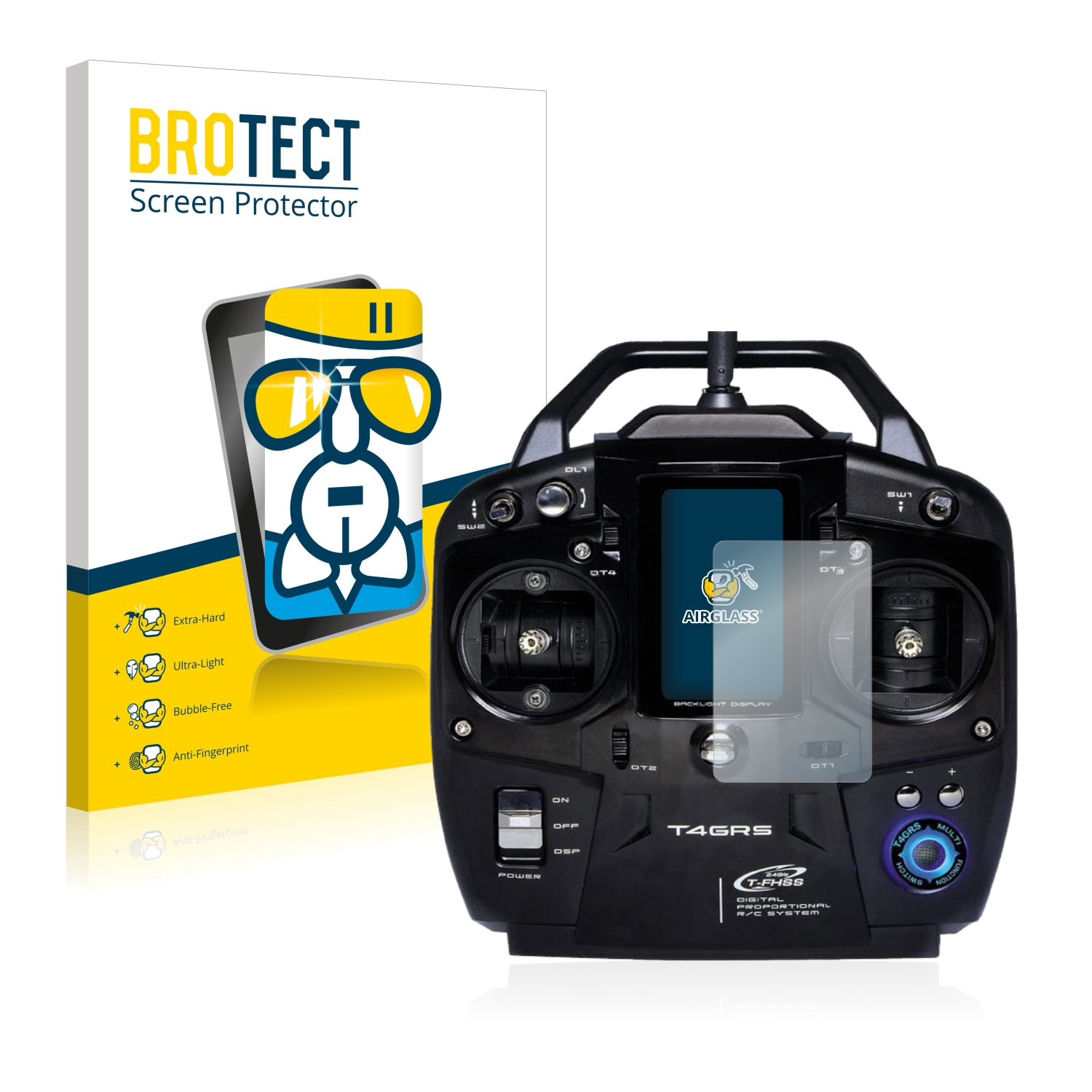 BROTECT Airglass klare T4GRS) Schutzfolie(für Futaba