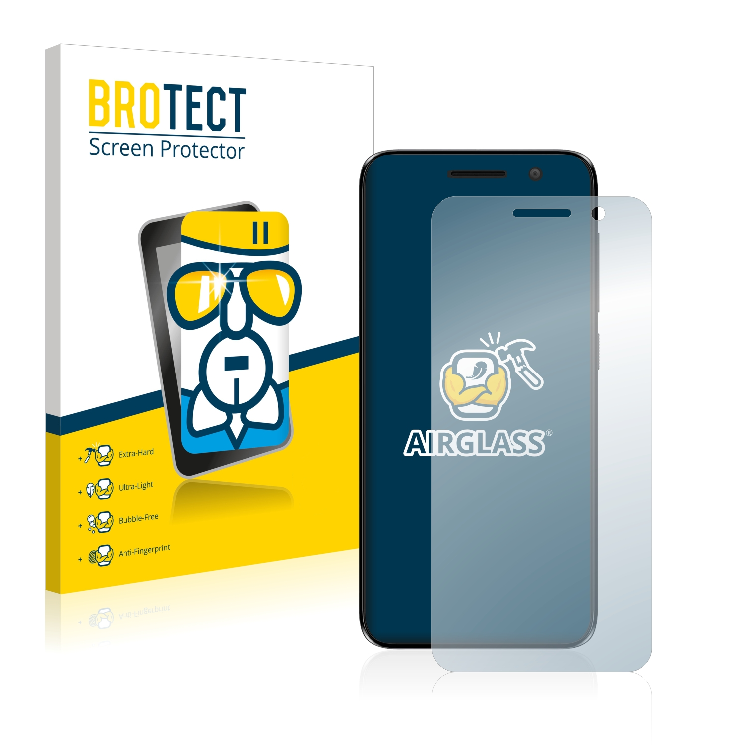 (2018)) 1 BROTECT Alcatel klare Airglass Schutzfolie(für
