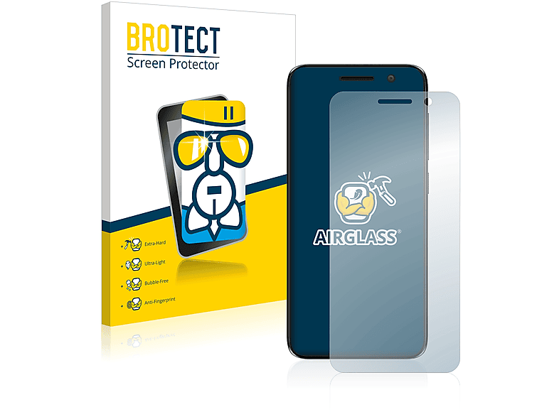 Alcatel (2018)) klare BROTECT 1 Airglass Schutzfolie(für