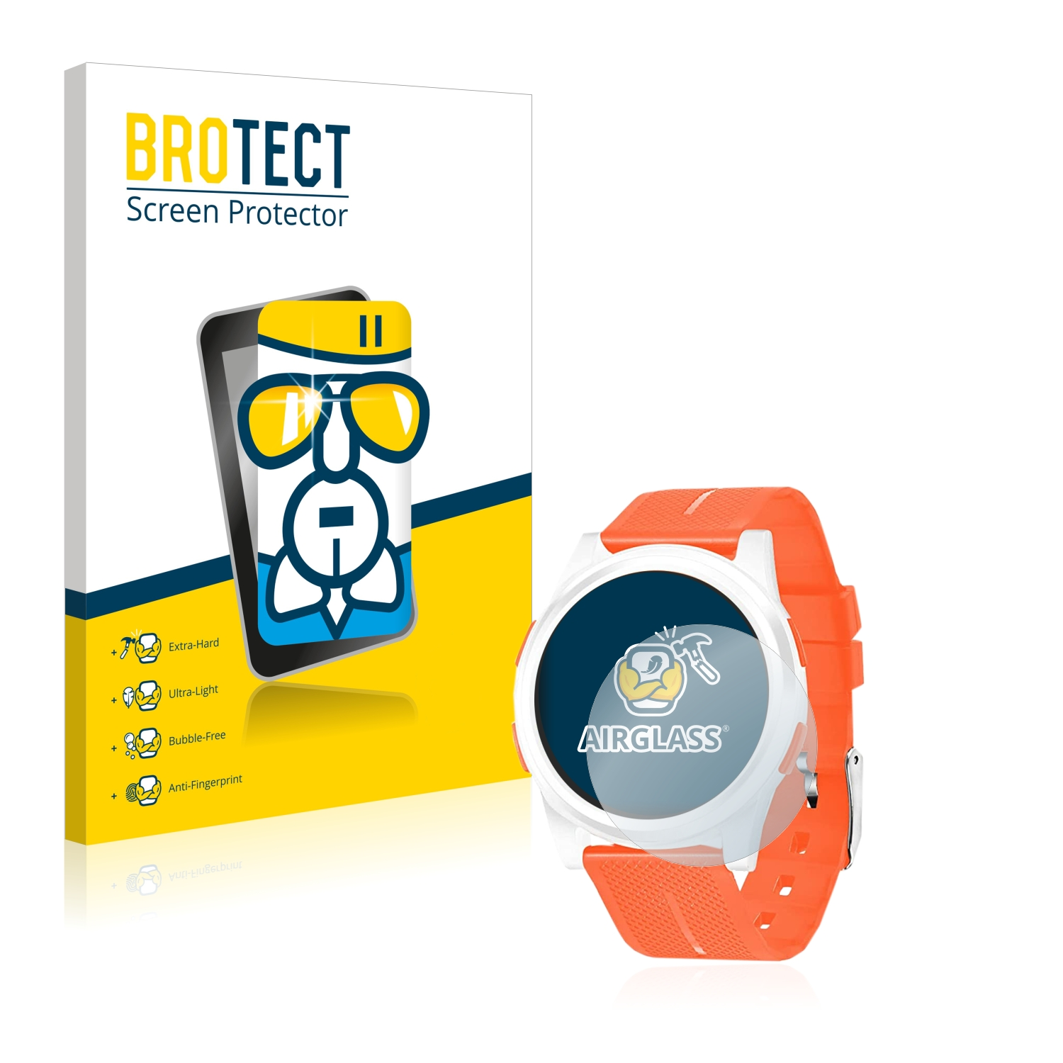 BROTECT Airglass Wifort Digital Schutzfolie(für klare Watch)