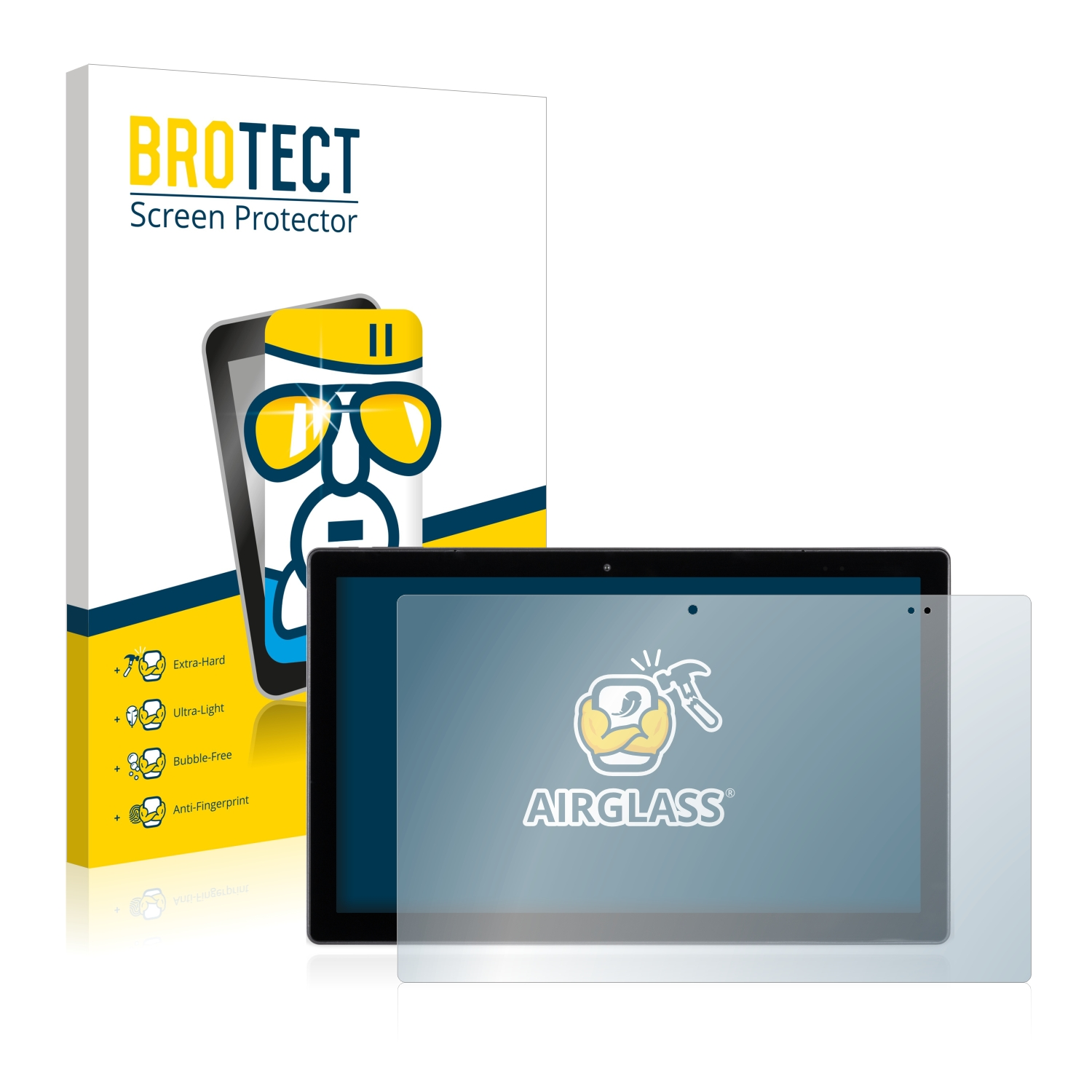 BROTECT Airglass klare Pro) W11 N4120 Pad Schutzfolie(für Terra Wortmann 1162