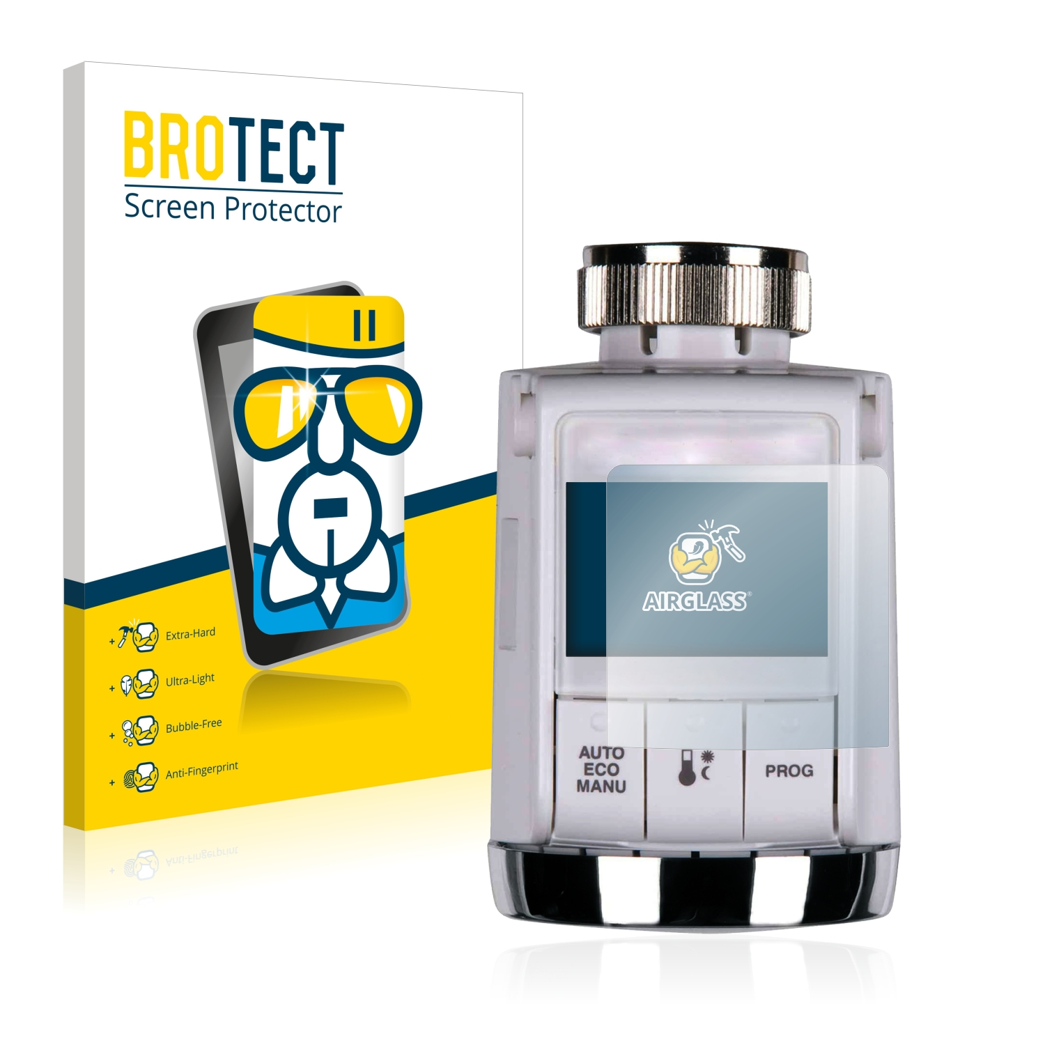 Rondostat HR25 BROTECT Energy) Airglass Schutzfolie(für Honeywell klare