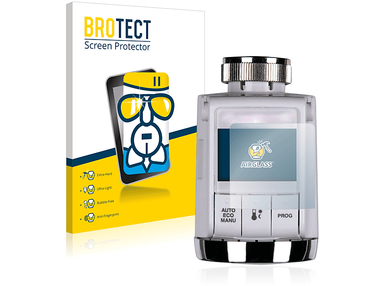 BROTECT Airglass klare Schutzfolie(für Rondostat Honeywell HR25 Energy)