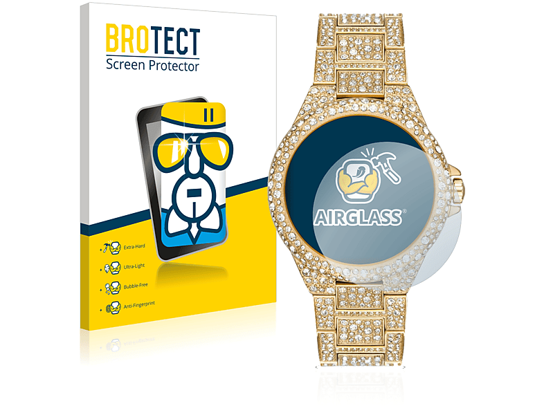 BROTECT Airglass klare Schutzfolie(für Michael Kors Camille MK 6958) | Smartwatch Schutzfolien & Gläser